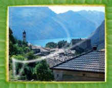 Vista sul paese e e sul Lago di Garda.